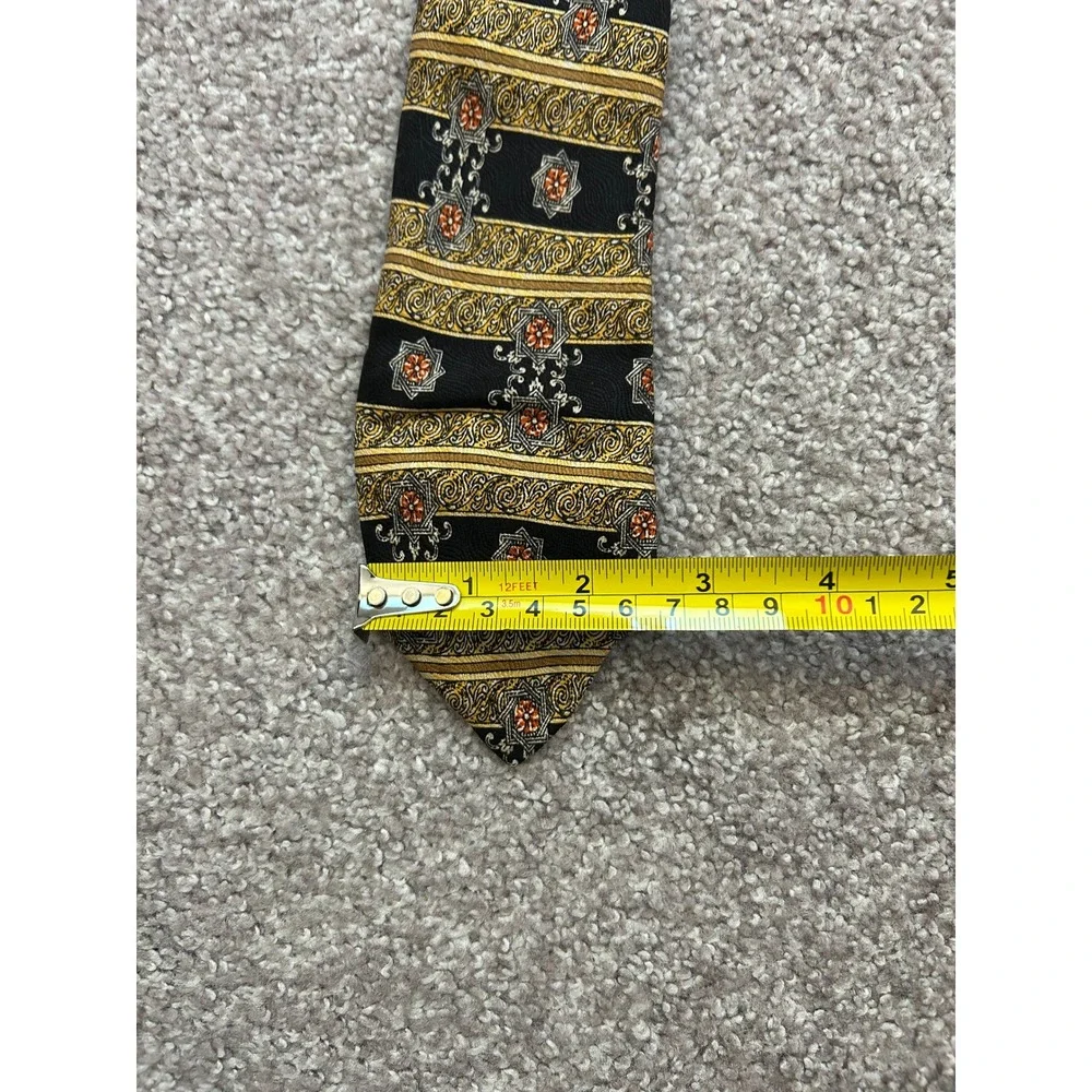 Pierre Cardin Necktie 2 Lot Mens OS Multi Good Silk Geometric Ornate Vintage